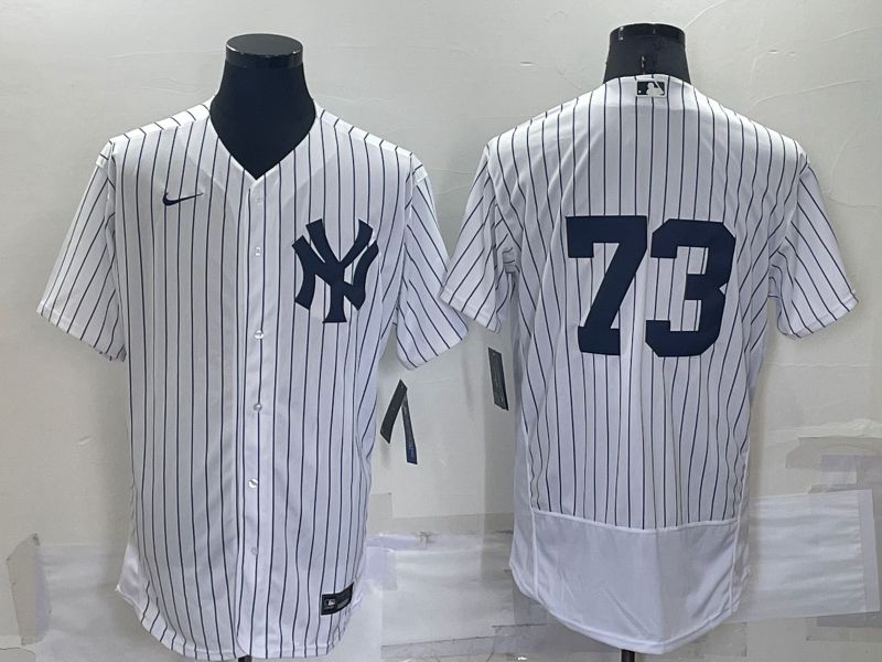 Men New York Yankees #73 No Name White Elite 2022 Nike MLB Jersey